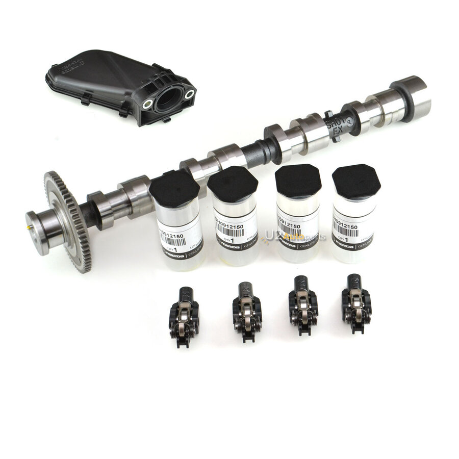 Camshaft Exhaust + 4x Rocker Arms + Oil Strainer SH01-12-440A Mazda