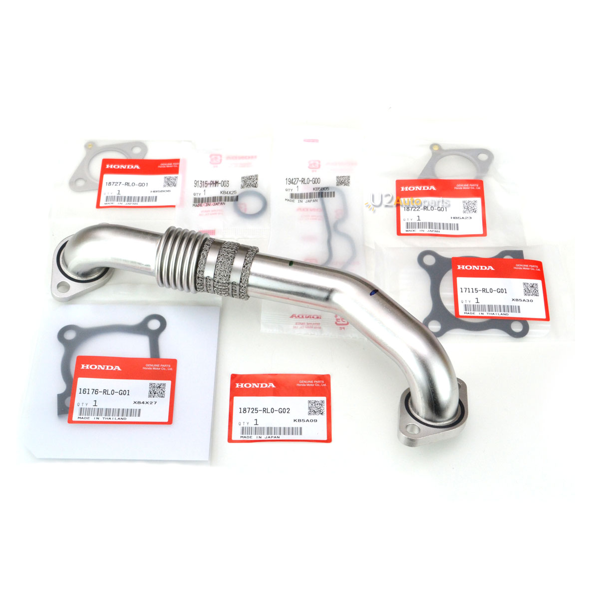 EGR-Rohr mit Dichtungen 18725RL0G02KIT Honda